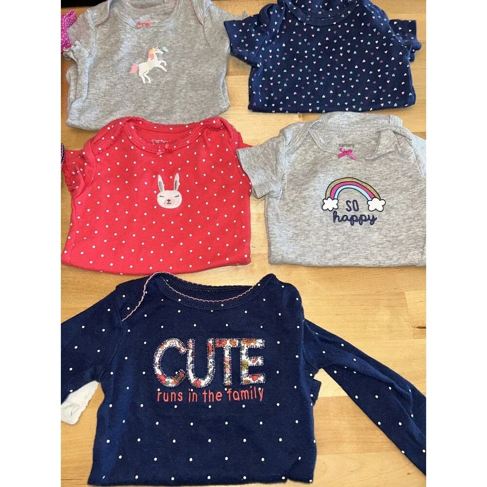 Baby Girl Bodysuit Bundle Size 3 Months